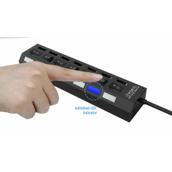 USB-переключатель-концентратор 2,0 с 7-ю портами USB