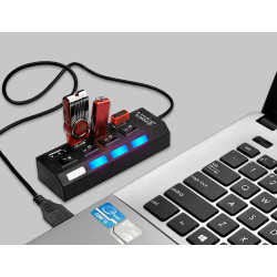 USB-переключатель-концентратор 2,0 с 7-ю портами USB