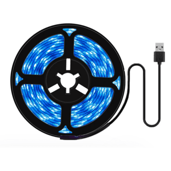 Светодиодная фитолента синяя для интерьера и растений, USB, 2835 SMD, DC5V