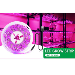 Светодиодная фитолента для выращивания растений, USB, 2835 SMD, DC5V