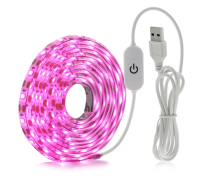 Світлодіодна фітолента для вирощування рослин, USB, 2835 SMD, DC5V