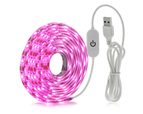 Светодиодная фитолента для выращивания растений, USB, 2835 SMD, DC5V