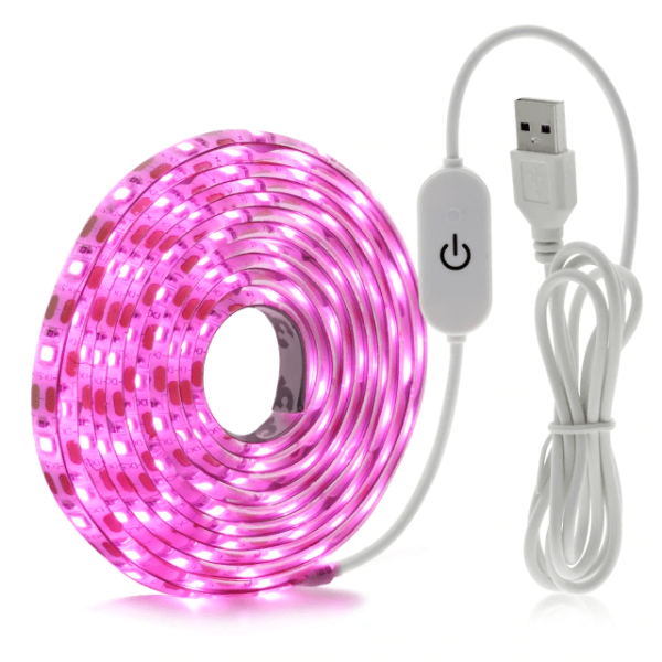 Светодиодная фитолента для выращивания растений, USB, 2835 SMD, DC5V