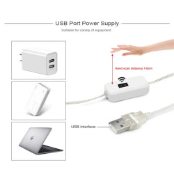 Світлодіодна стрічка з датчиком руху, 5V, USB 2835.